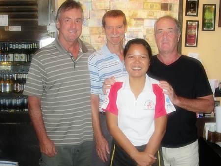 Tom Cotton, Mike Gaussa and Alan with one of Bert’s finest.